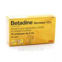 Betadine Dermique 10 % S Appl Cut En Récipient Unidose 10unid/5ml à Libourne