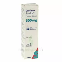 Calcium Sandoz 500 Mg, Comprimé Effervescent à Libourne