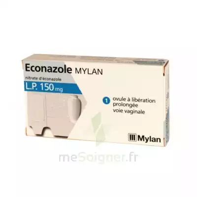 Econazole Mylan L.p. 150 Mg, Ovule à Libération Prolongée à Libourne