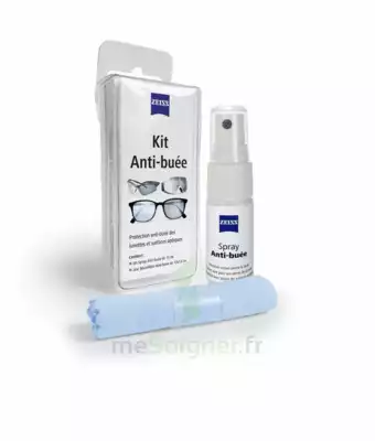 Zeiss Kit Spray Antibuée Fl/15ml + Tissu Microfibres à Libourne